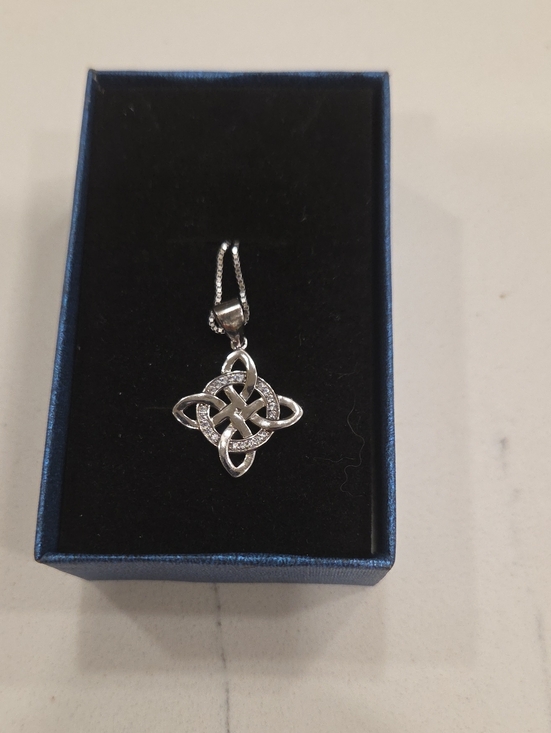 Jewelry - Sterling Silver Celtic Knot Pendant Necklace - Silver